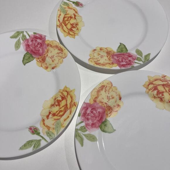 CORELLE Boutique Emma Jane Floral Dinner Plates 10.75" (Set of 3) - Picture 2 of 6